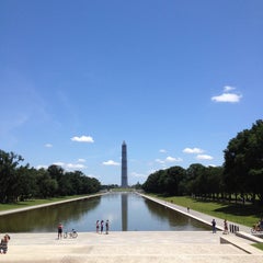 Photo taken at Lincoln Memorial Reflecting Pool by Natasha G. on 6/22/2013