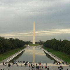Photo taken at Lincoln Memorial Reflecting Pool by Simone P. on 10/8/2012