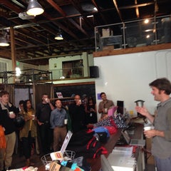 Photo taken at Betabrand Intergalactic Headquarters by Lesley on 10/10/2013