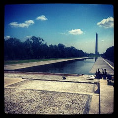 Photo taken at Lincoln Memorial Reflecting Pool by Josh M. on 8/18/2012