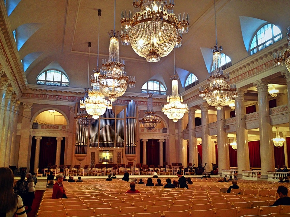 Большой зал филармонии зал фото