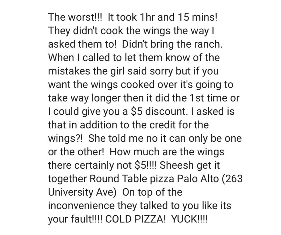 Round Table In Palo Alto Pa Reviews On Winnie Restaurant In Palo Alto